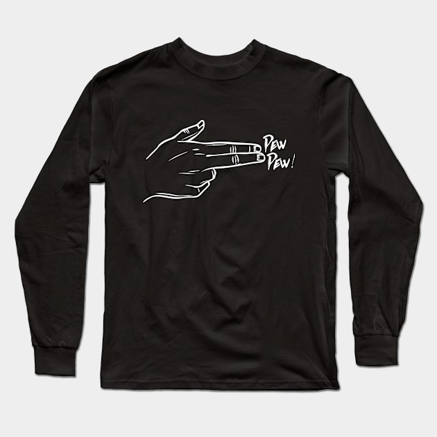 Pew Pew! Long Sleeve T-Shirt by By_Russso